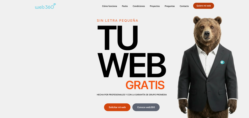 Página web gratis para pymes y autónomos
